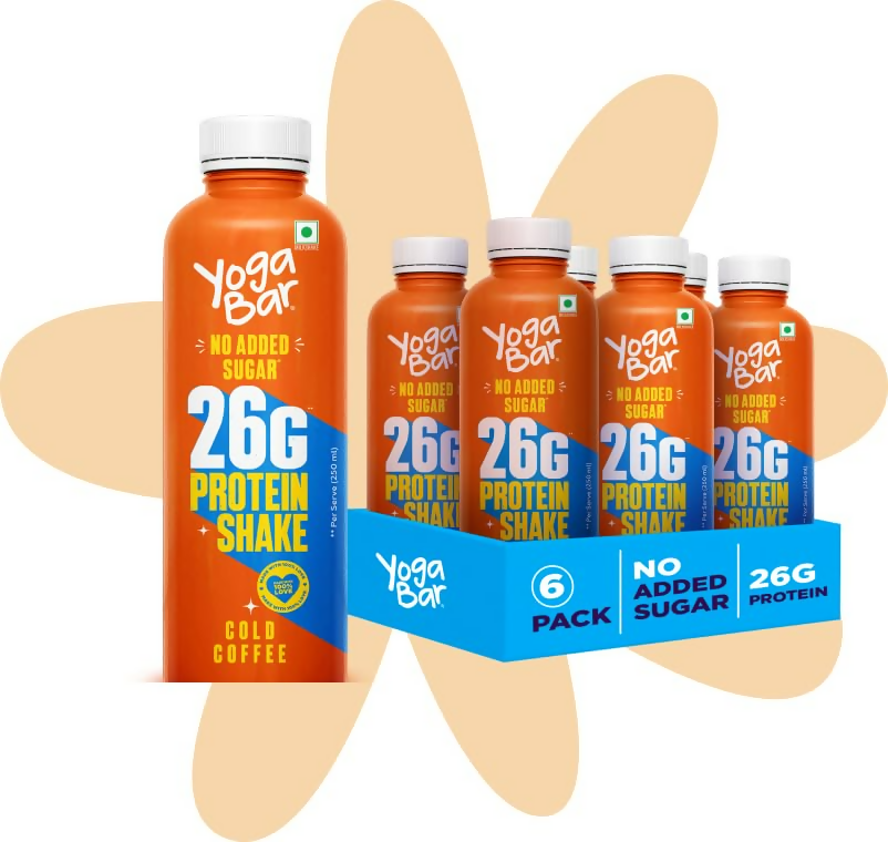 Yoga Bar 26g Protein Milk Shake (Cold Coffee) - Distacart