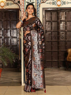 Shree Shyam Fashion Red Silk Saree - Distacart