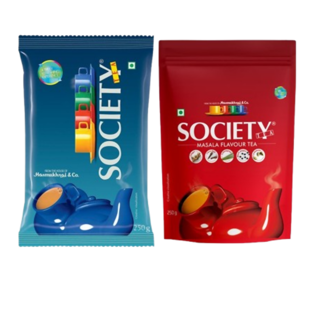 Society Masala Tea & Leaf Tea Pouch Combo - Distacart