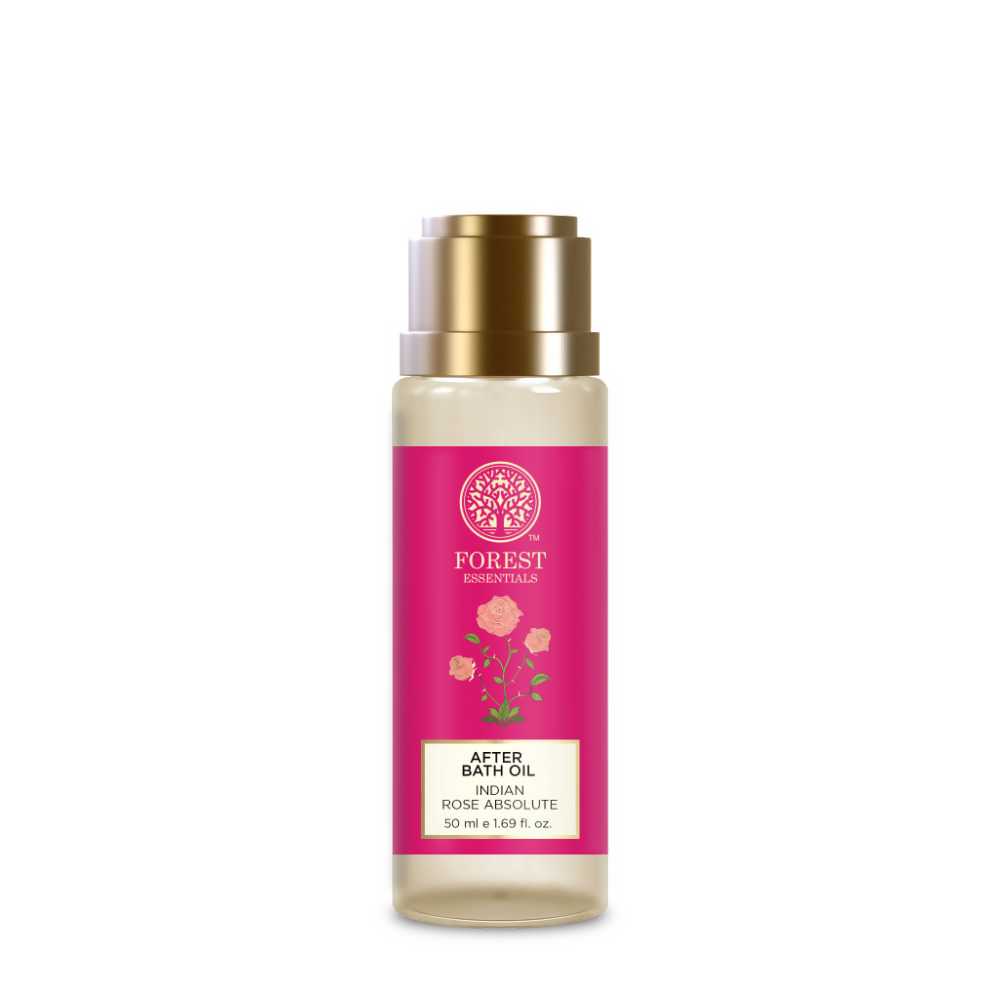 Forest Essentials After Bath Oil Indian Rose Absolute - Nourishing After Shower Body Oil - Distacart