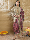 Indo Era Women Floral Embroidered Regular Thread Work Kurta with Trousers & Dupatta - Distacart