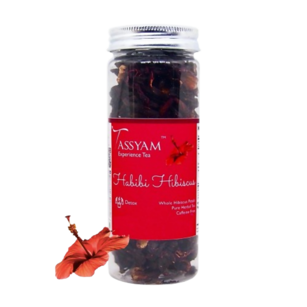 Tassyam Organics Habibi Hibiscus Petals Herbal Tisane - Distacart