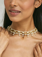Nuyug 22K Gold-Plated Kundan & Pearl Studded Matha Patti Head Jewellery - Distacart