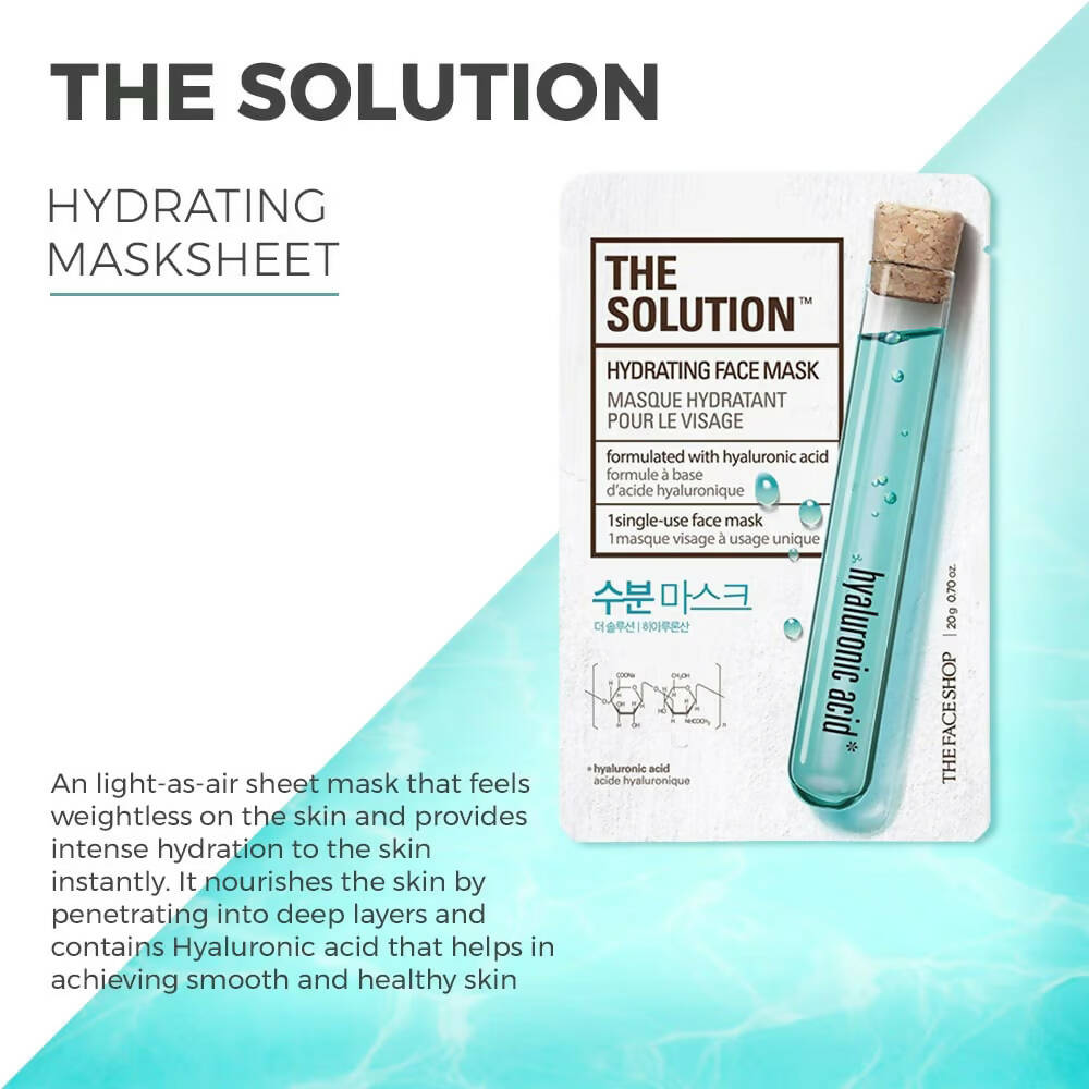 The Face Shop The Solution Hydrating Face Mask - Korean Skincare