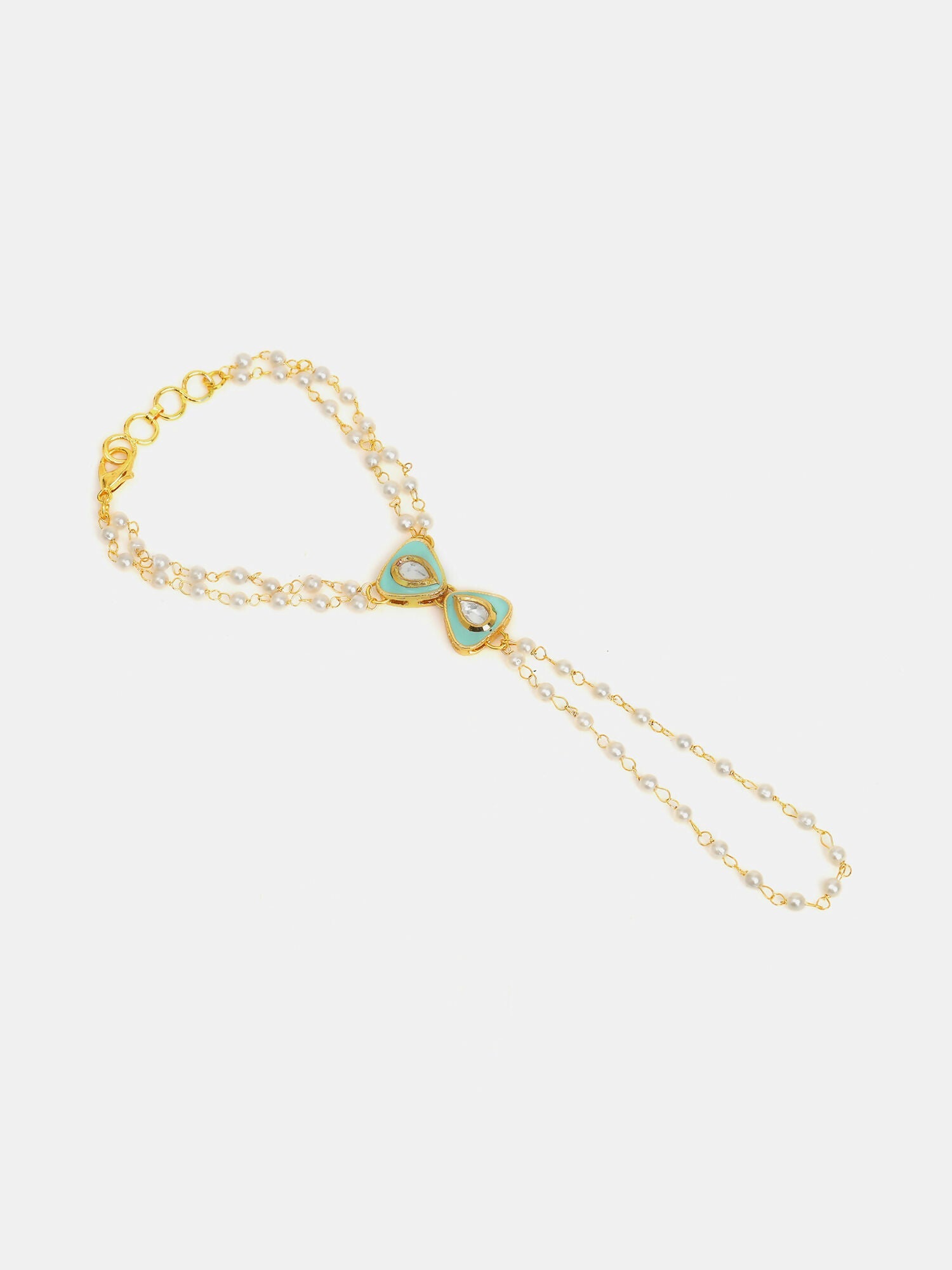 Ruby Raang Saanjh Pearl Hand Jewelry - Distacart
