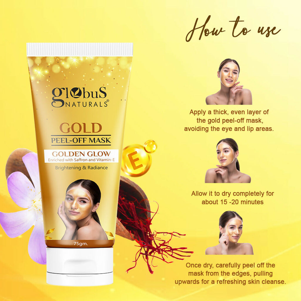 Globus Naturals Gold Peel Off Mask - Distacart