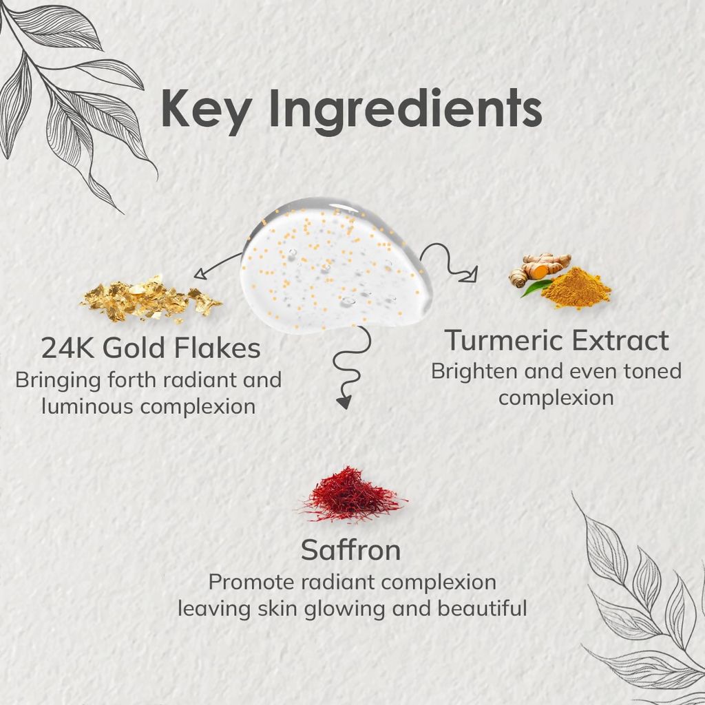 NatAura Kumkumadi Gold Face Serum