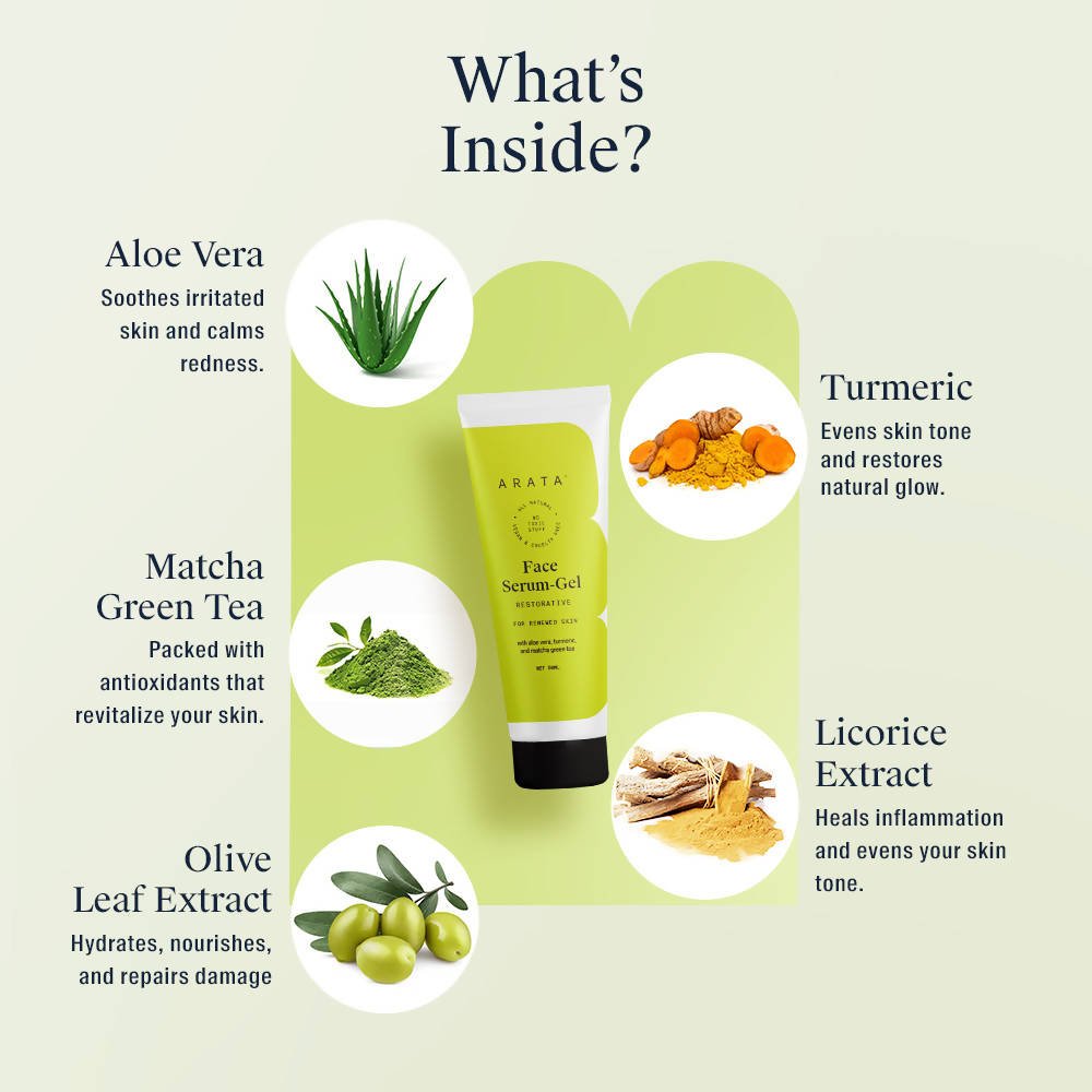 Arata Restorative Face Serum-Gel