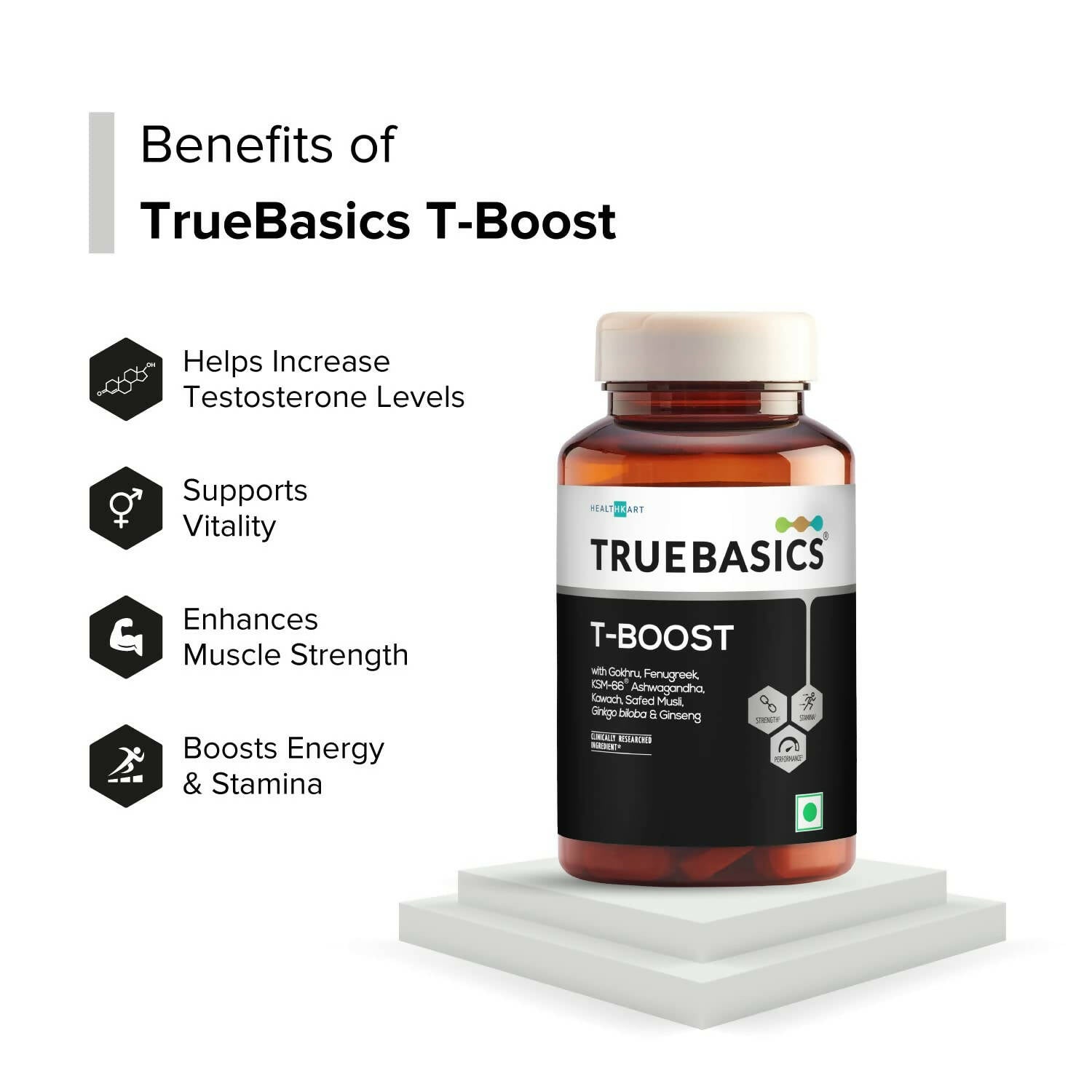 TrueBasics T-Boost Tablets for Men - Distacart