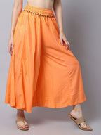 TAG 7 Women Embellished Flared Ethnic Palazzos