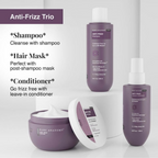 Bare Anatomy Anti Frizz Regime With Shampoo, Hair Mask & Leave In Conditioner