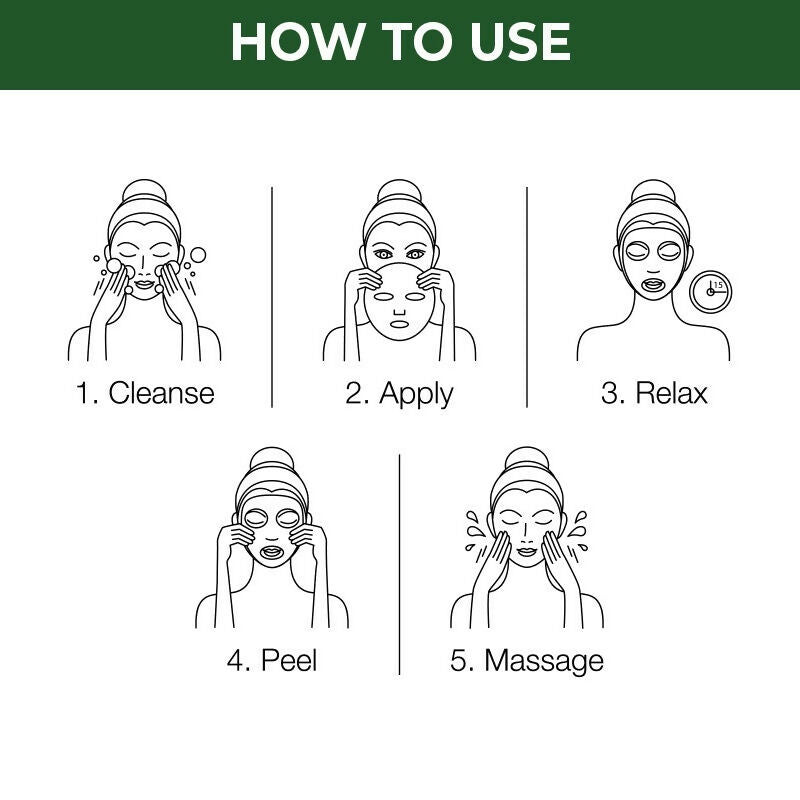 Nykaa Skin Secrets Indian Rituals Neem + Turmeric Sheet Mask For Clear & Blemish - Free Skin