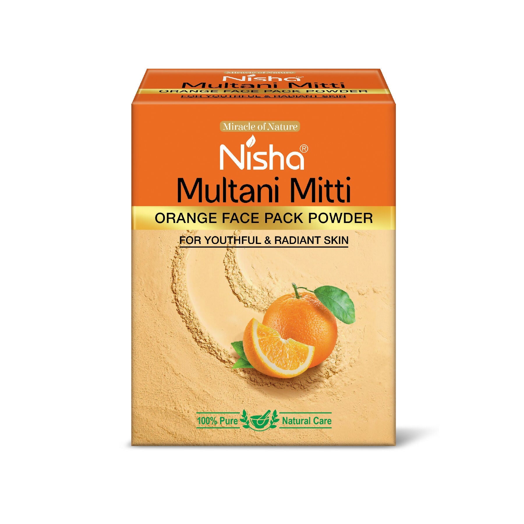 Nisha Orange Multani Mitti for Face | Skin Brightening Face Pack