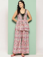 Ahalyaa Women's Traditional Wear Co-ods - Off-white - Distacart