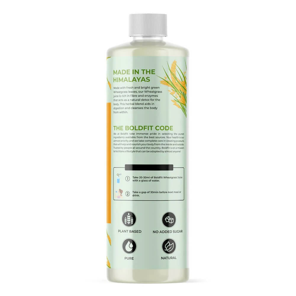 Boldveda Cold Pressed Wheatgrass Juice