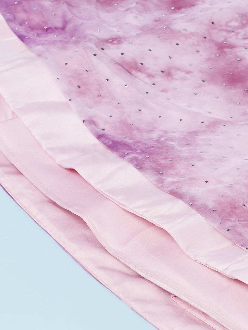House of Panchhi Lavender Organza Floral Printed Lehenga choli & Dupatta