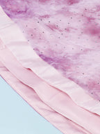 House of Panchhi Lavender Organza Floral Printed Lehenga choli & Dupatta