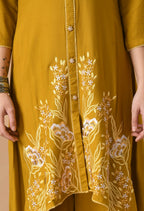 Joban Fashion Mustard Cotton Rayon Kurta Set