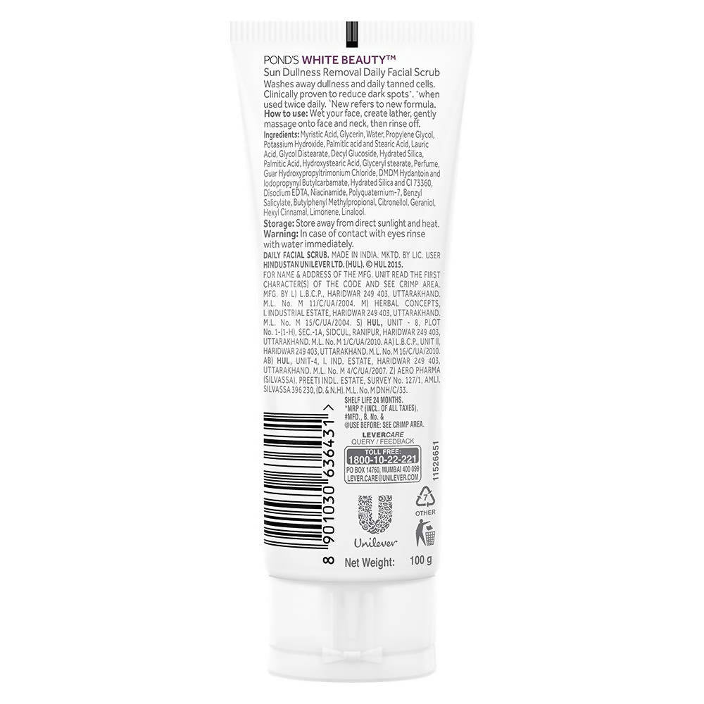 Ponds White Beauty Sun Dullness Removal Daily Facial Scrub
