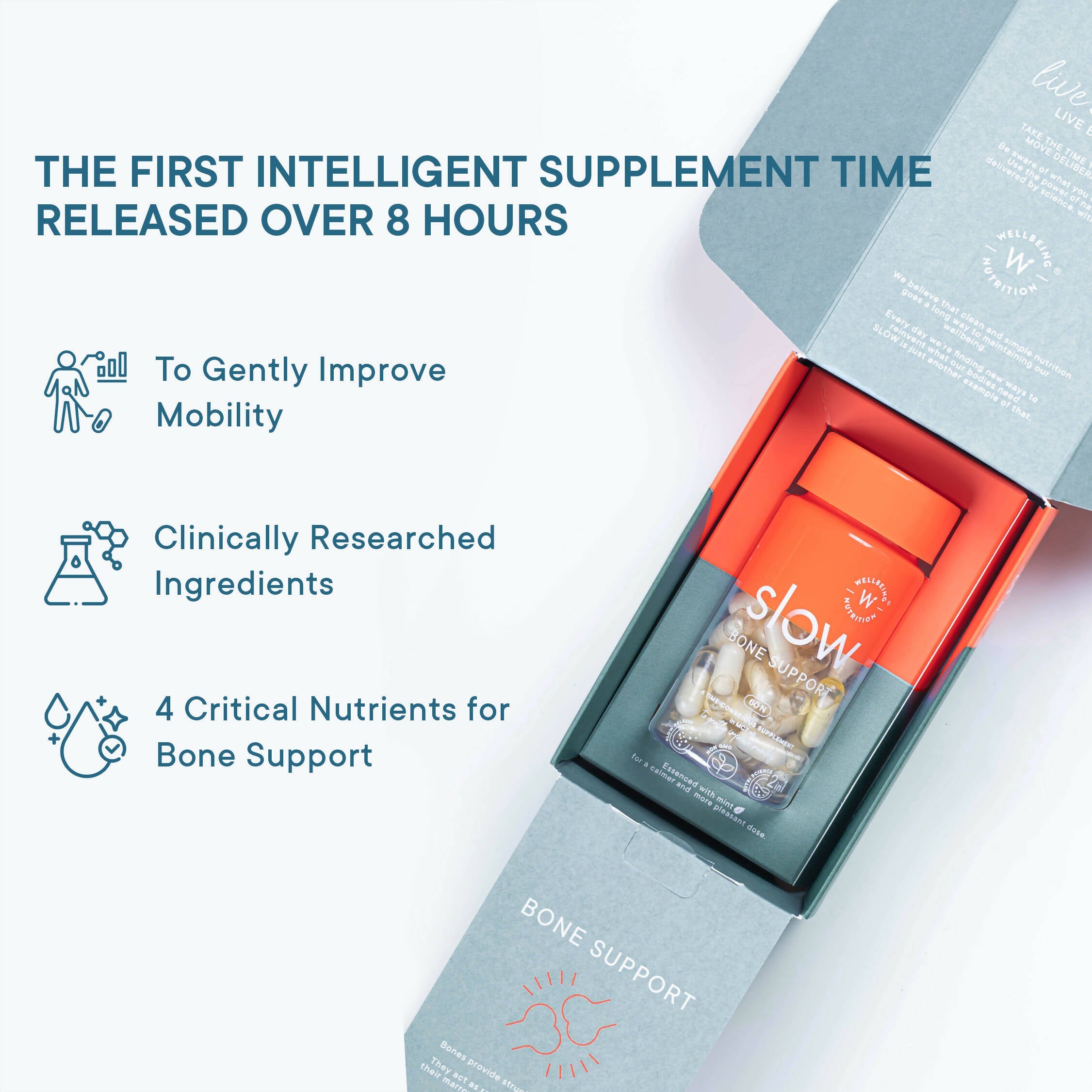 Wellbeing Nutrition Slow | Bone & Joint Support Capsules - Distacart