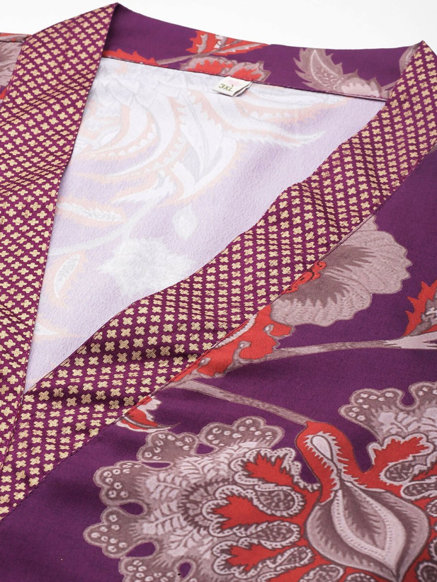Ahalyaa Women's Traditional wear Kurta Set - Purple