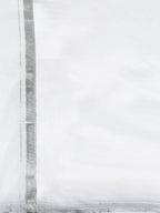 Ramraj Cotton Mens Pure Cotton 1" Silver Jari Dhoti - White