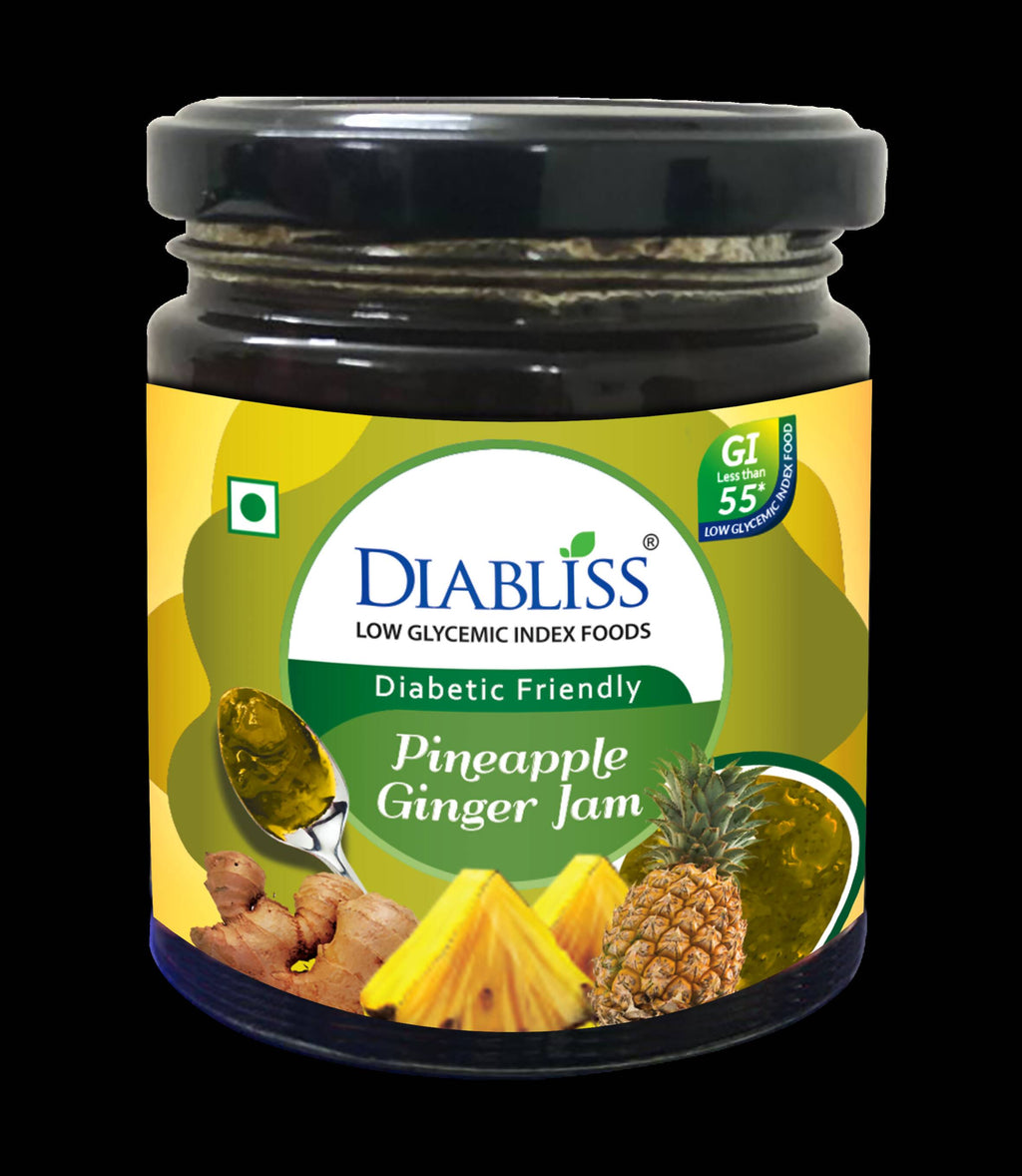 Diabliss Diabetic Friendly Pineapple Ginger Jam - Distacart