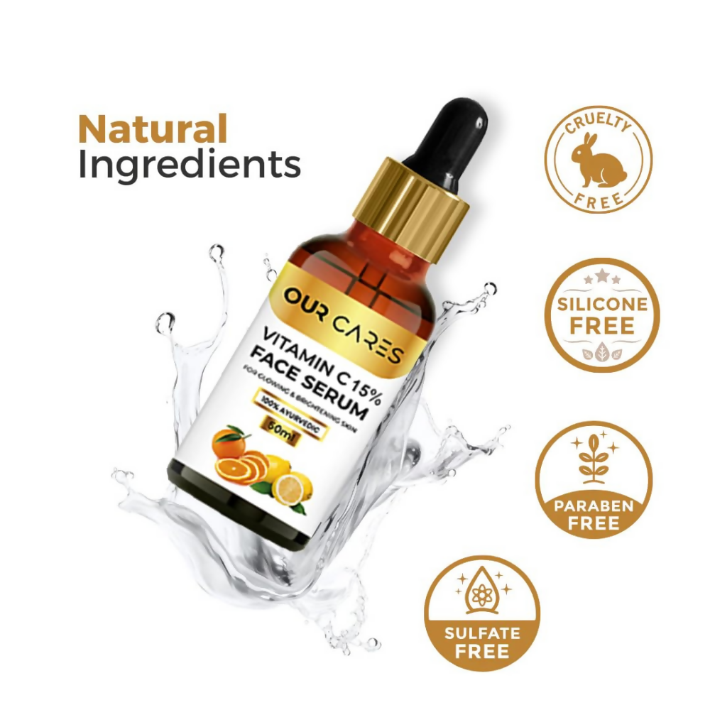 Our Cares Vitamin C Daily Glow Face Serum for Men & Women - Distacart