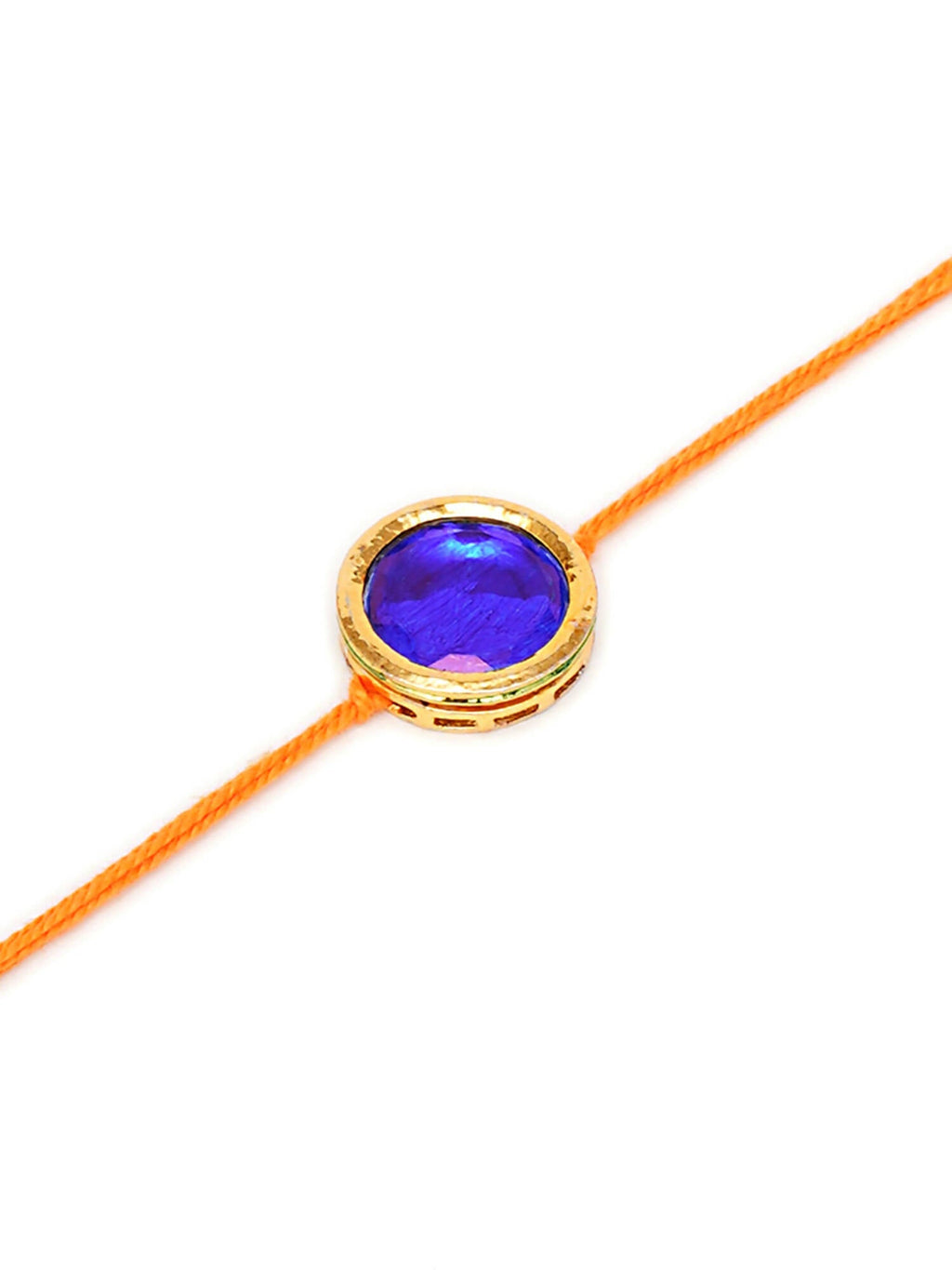 Designer kundan Rakhi - Ruby Raang - Distacart
