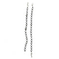 Mominos Fashion Kamal Johar Oxidised Silver Black Beads Anklets