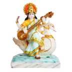 Divine Gifts Marble Dust Goddess Saraswati Idol