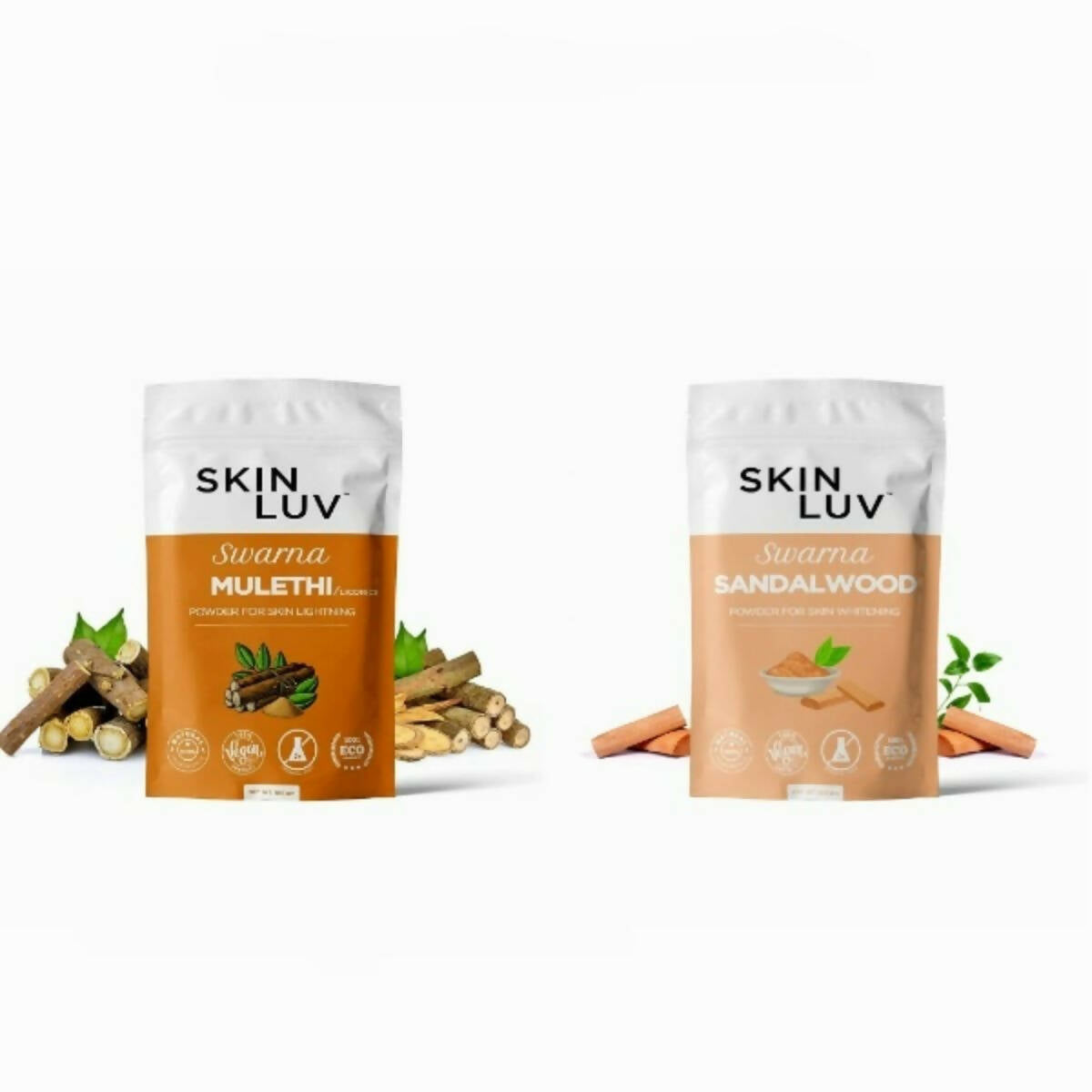 SkinLuv Swarna Mulethi Powder And Sandalwood Powder Combo