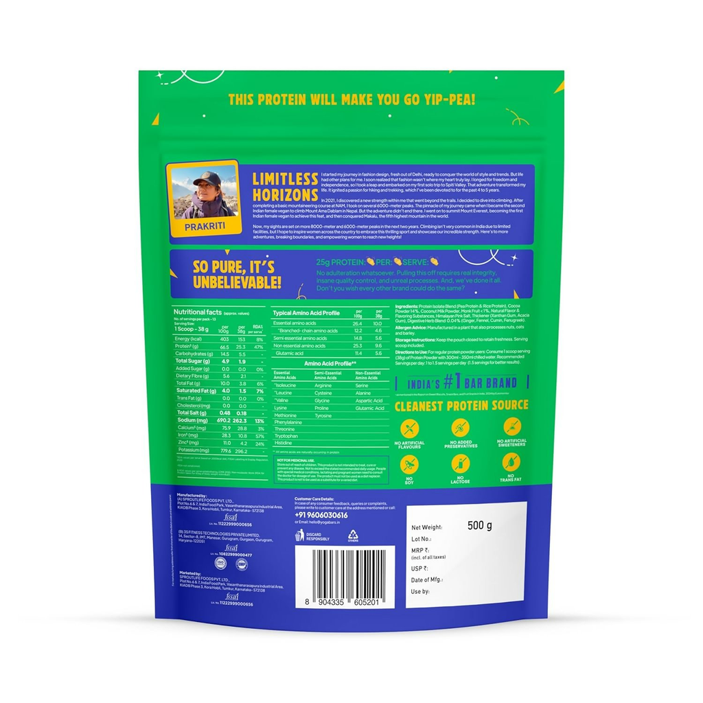 Yoga Bar ProClean Plant Protein Powder - Distacart
