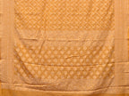 Yellow Cut Work Tussar Cotton Handloom Saree with All Over Jamdani Style Design - Global Threads