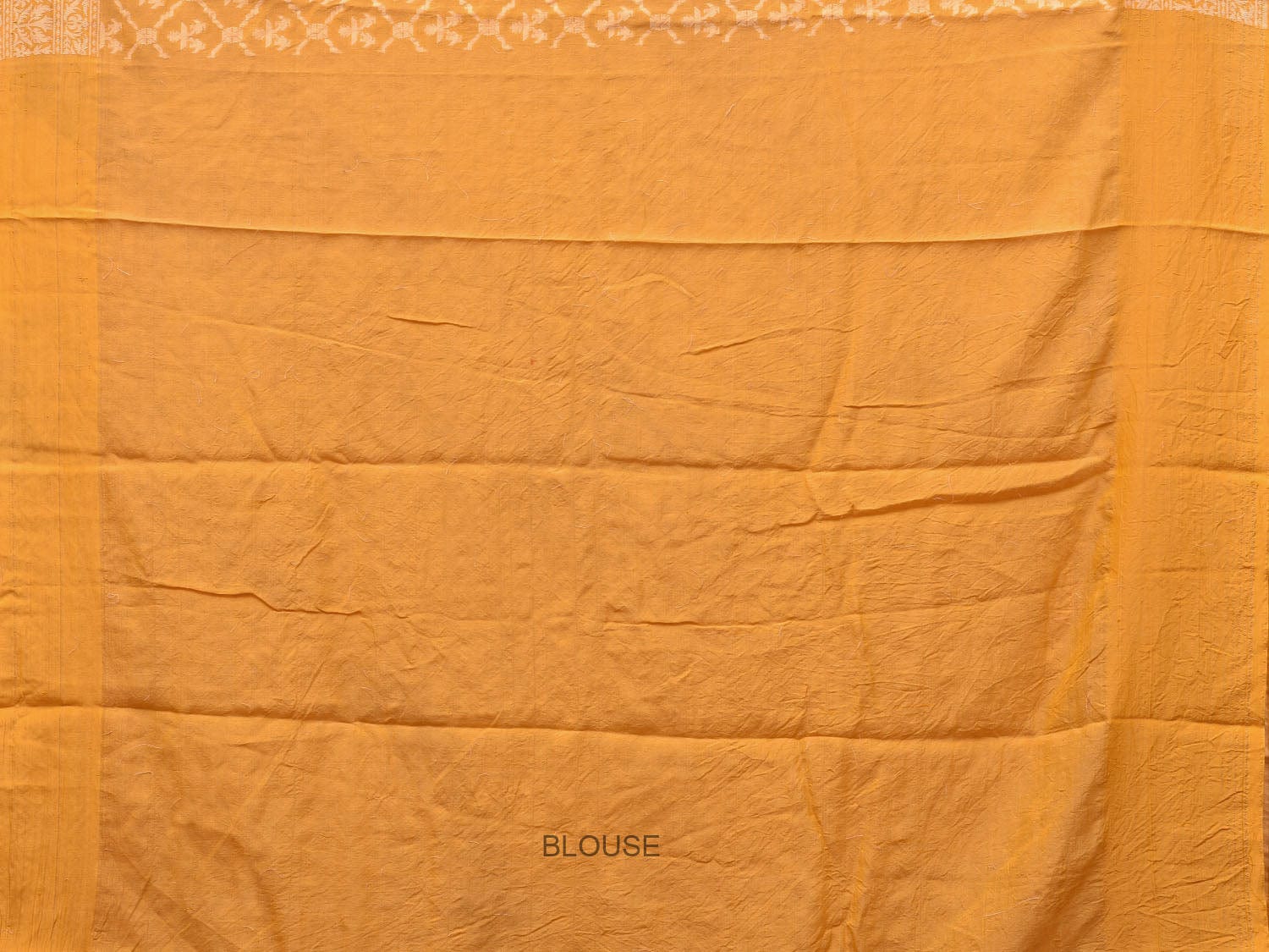 Yellow Cut Work Tussar Cotton Handloom Saree with All Over Jamdani Style Design - Global Threads