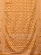 Yellow Cut Work Tussar Cotton Handloom Saree with All Over Jamdani Style Design - Global Threads