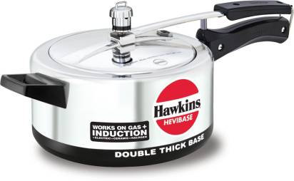 Hawkins Induction Hevibase 3.5 L Induction Bottom Pressure Cooker (Aluminium)