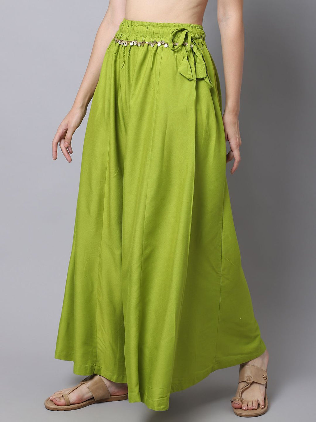 TAG 7 Women Flared Ethnic Palazzos
