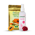 Belsa Herbals Organic Papaya D-tan Facepack And Rose Mist