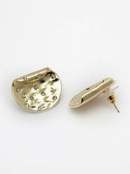 NVR Women Gold-Plated Contemporary Studs Earrings - Distacart