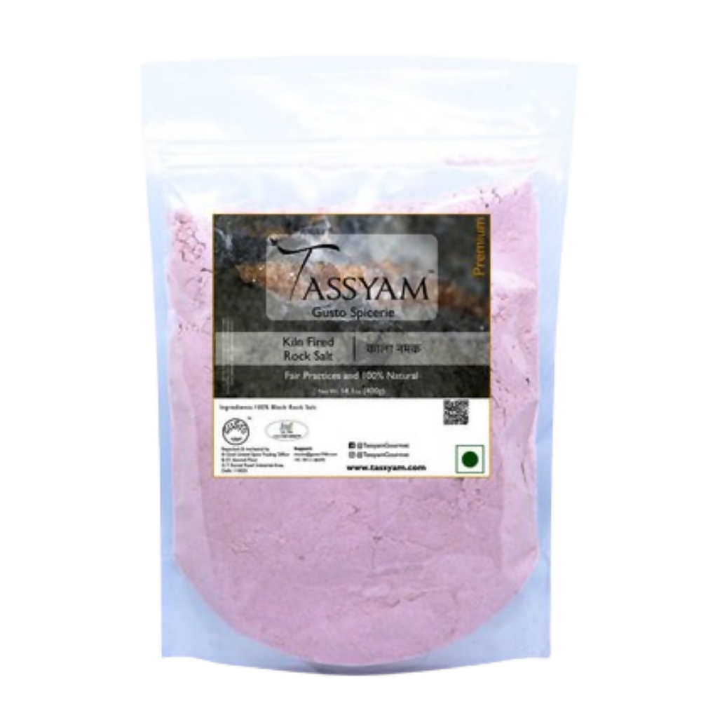 Tassyam Organics Black Rock Salt Powder - Distacart
