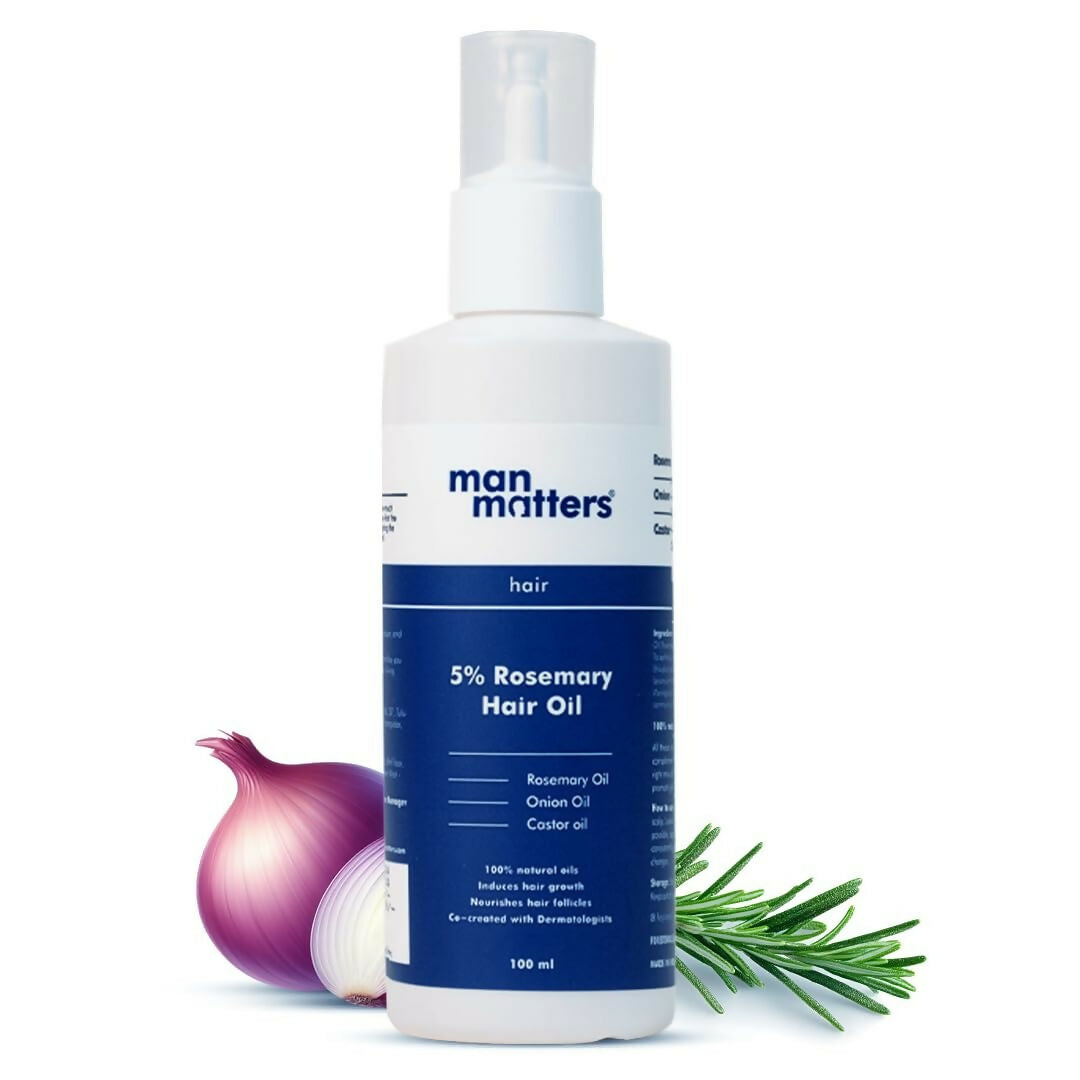 Man Matters Hair Oil With Rosemary, Onion, Bhringraj, Shikkai, Brahmi & Amla Oils