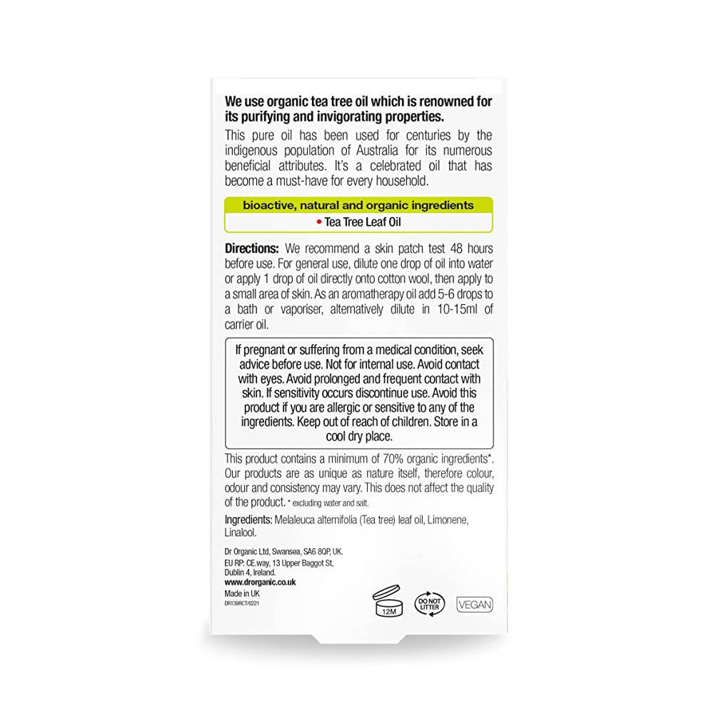 Dr.Organic Tea Tree Pure Oil