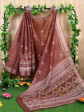 Shree Shyam Fashion Cotton Brown Saree - Distacart