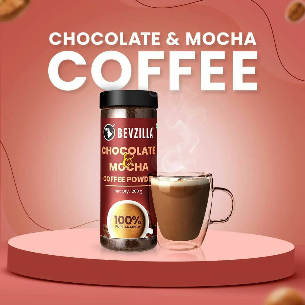 Bevzilla Chocolate & Mocha Coffee Powder 100% Pure Arabica - Distacart