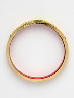 NVR Women's Set Of 2 Gold-Plated Red Kundan Traditional Bangles - Distacart