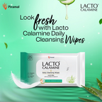 Lacto Calamine Daily Cleansing Face Wipes, Makeup Remover Wipes - Distacart