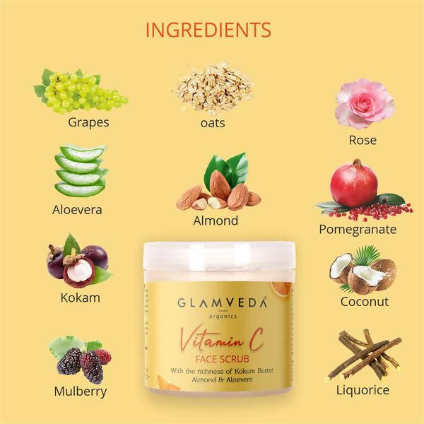 Glamveda Vitamin C Brightening & Lightening Scrub