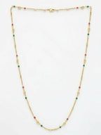NVR Women Gold Plated Artificial Beads Chain - Distacart