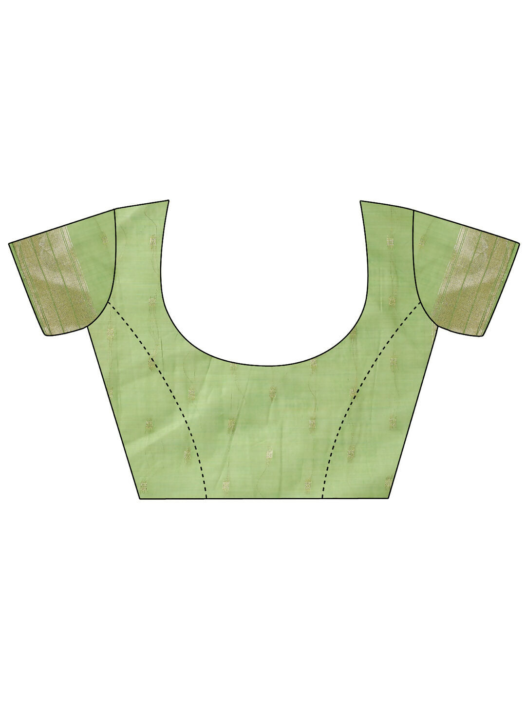 Shree Shyam Fashion Linen Cotton Light Green Saree - Distacart